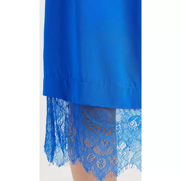 Sea Womens Lorraine Lace Combo Slip SkirtCobalt