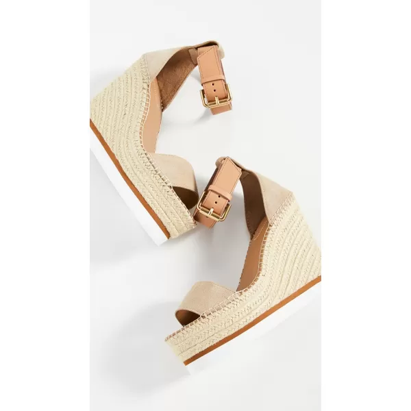 See by Chloe Womens Glyn Wedge EspadrilleLight Beige