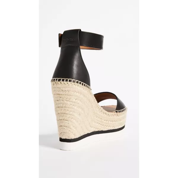 See by Chloe Womens Glyn Wedge EspadrilleNero