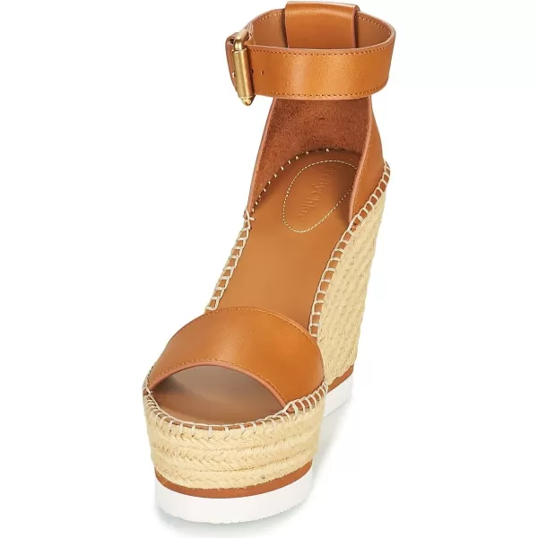 See by Chloe Womens Glyn Wedge EspadrilleTan