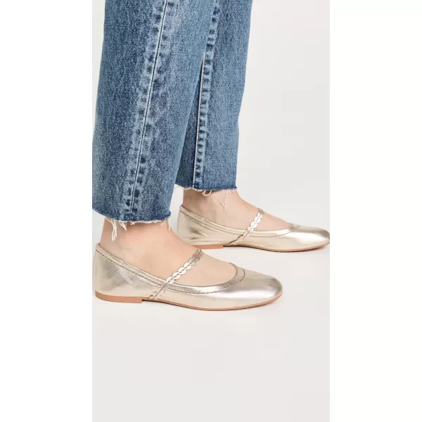 See by Chloe Womens Kaddy FlatsLight Gold