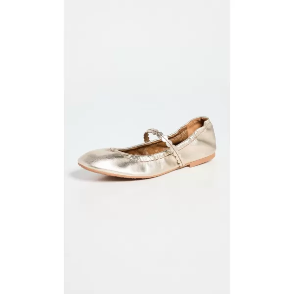 See by Chloe Womens Kaddy FlatsLight Gold