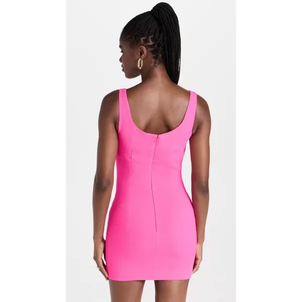 Sergio Hudson Womens Paneled Mini Tank DressNeon Pink