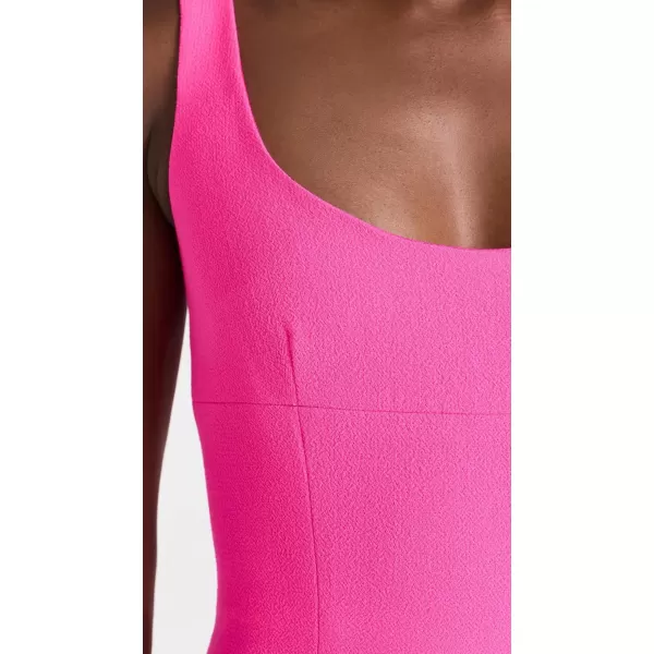 Sergio Hudson Womens Paneled Mini Tank DressNeon Pink