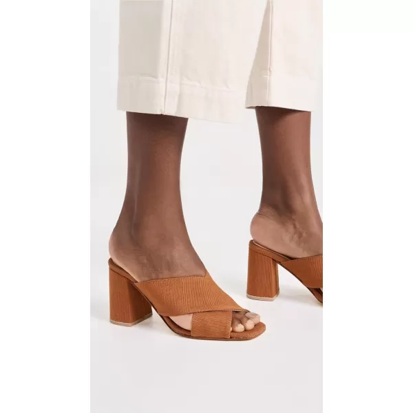 Shekudo Womens Agbo MulesCitrusBurnt Orange