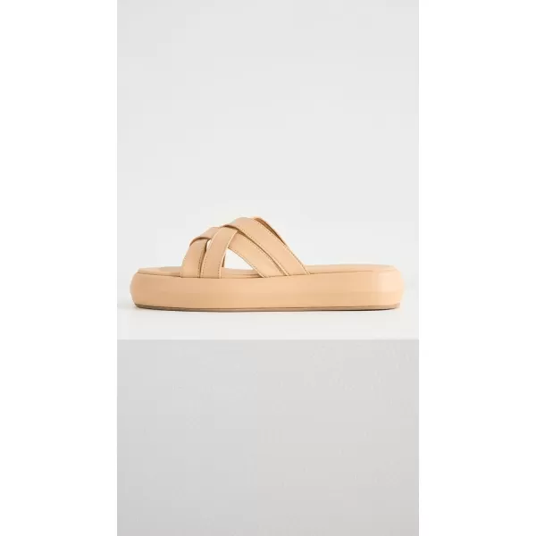 Shekudo Womens Osisi Flatform SandalsCreamy Beige