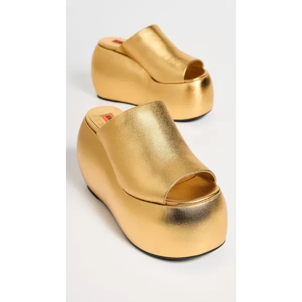 Simon Miller Womens Bubble Wedge SandalsStar Gold