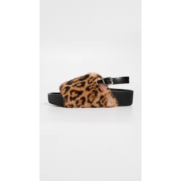 Simon Miller Womens Furry Dip SlidesCheetah