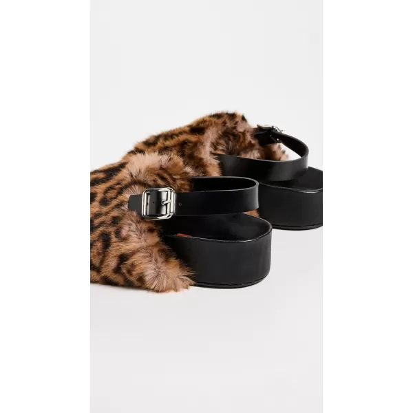 Simon Miller Womens Furry Dip SlidesCheetah