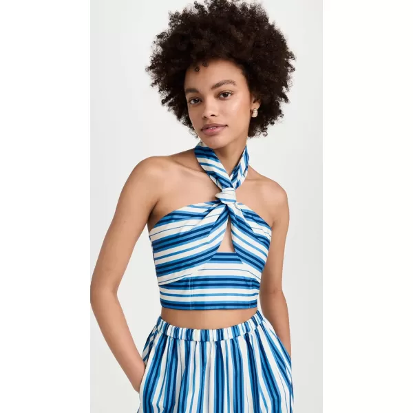 Solid amp Striped Womens The Naomi TopMarina Blue Stripe