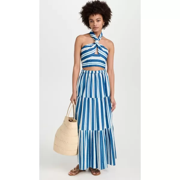 Solid amp Striped Womens The Naomi TopMarina Blue Stripe