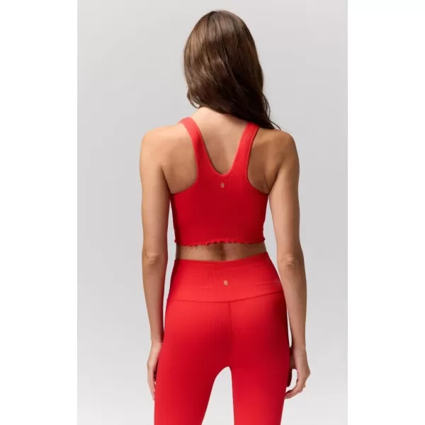 Spiritual Gangster Womens Amor Crop TankRuby Red