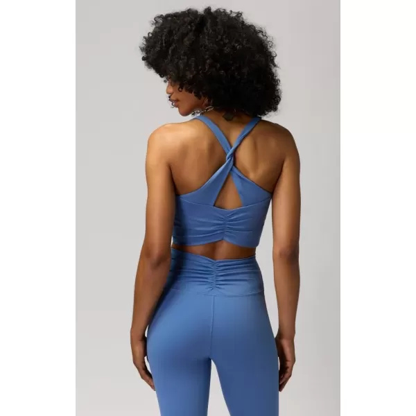 Spiritual Gangster Womens Everly Twist Back BraPacific Blue