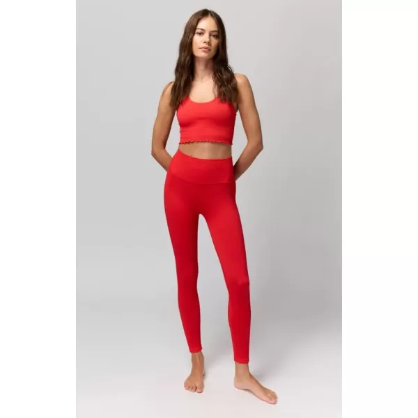 Spiritual Gangster Womens Love Sculpt Seamless LeggingsRuby Red