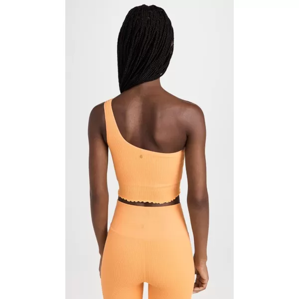 Spiritual Gangster Womens Luna One Shoulder Seamless TankApricot