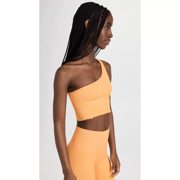 Spiritual Gangster Womens Luna One Shoulder Seamless TankApricot