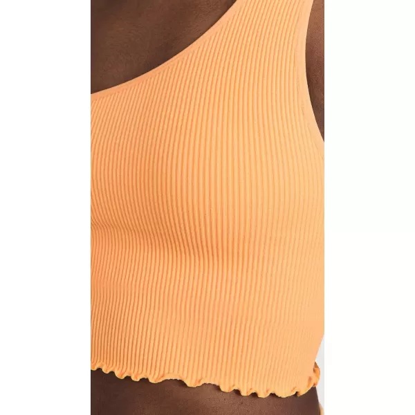 Spiritual Gangster Womens Luna One Shoulder Seamless TankApricot