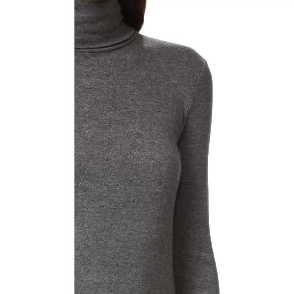 Splendid 1x1 Rib Long Sleeve Turtleneck ShirtCharcoal