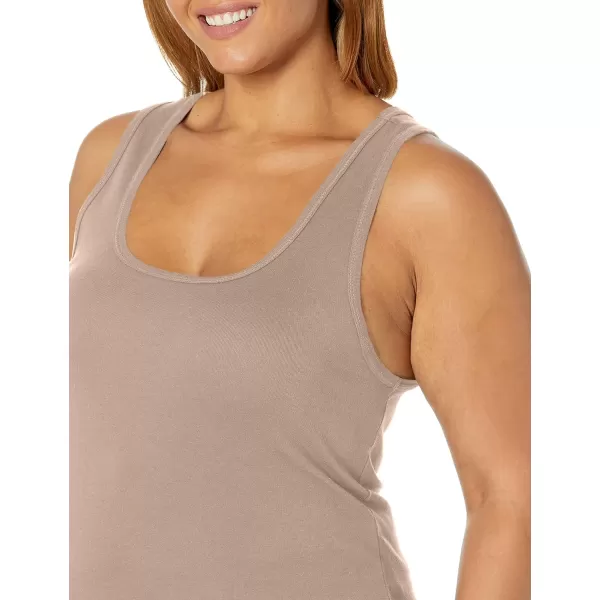 Splendid Womens 1x1 Rib Sleeveless Tank TopAlmond