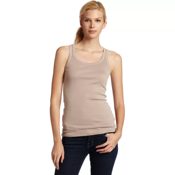 Splendid Womens 1x1 Rib Sleeveless Tank TopAlmond