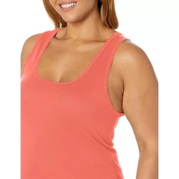 Splendid Womens 1x1 Rib Sleeveless Tank TopCarmine Red