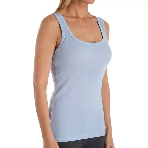 Splendid Womens 1x1 Rib Sleeveless Tank TopClear Sky Blue