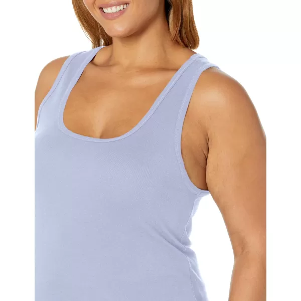 Splendid Womens 1x1 Rib Sleeveless Tank TopClear Sky Blue