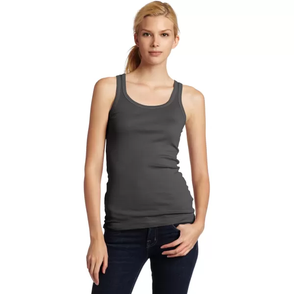 Splendid Womens 1x1 Rib Sleeveless Tank TopCoal