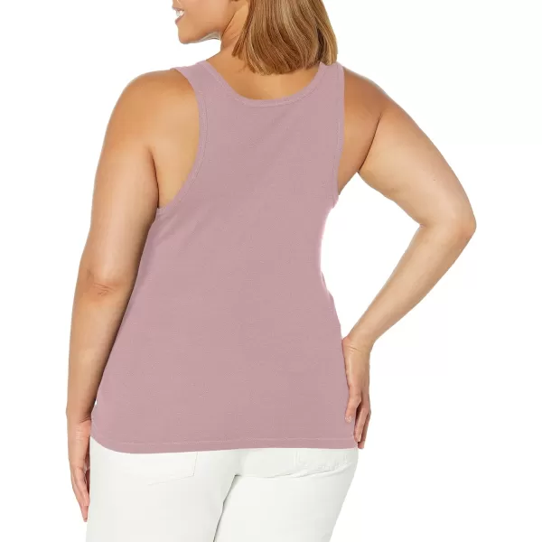 Splendid Womens 1x1 Rib Sleeveless Tank TopFig Purple