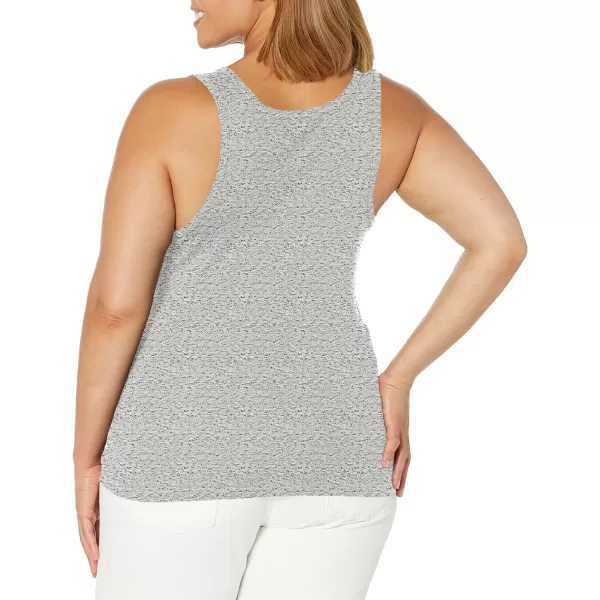 Splendid Womens 1x1 Rib Sleeveless Tank TopGravel Heather Grey