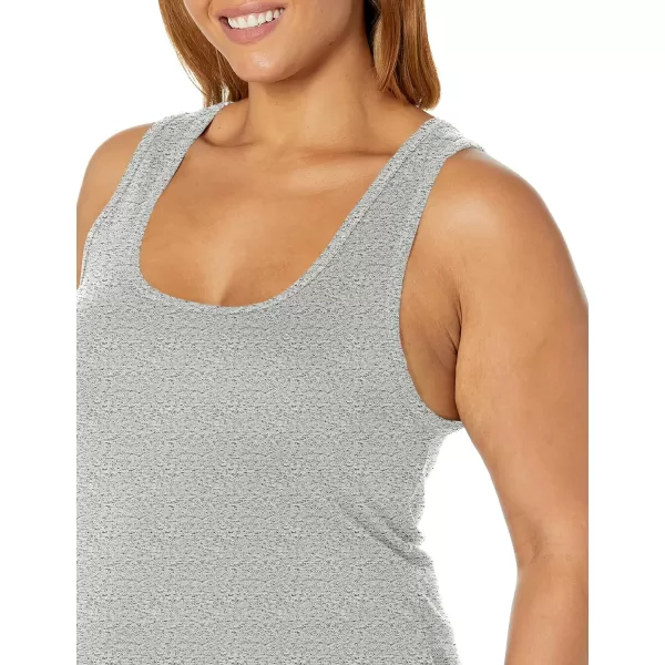 Splendid Womens 1x1 Rib Sleeveless Tank TopGravel Heather Grey