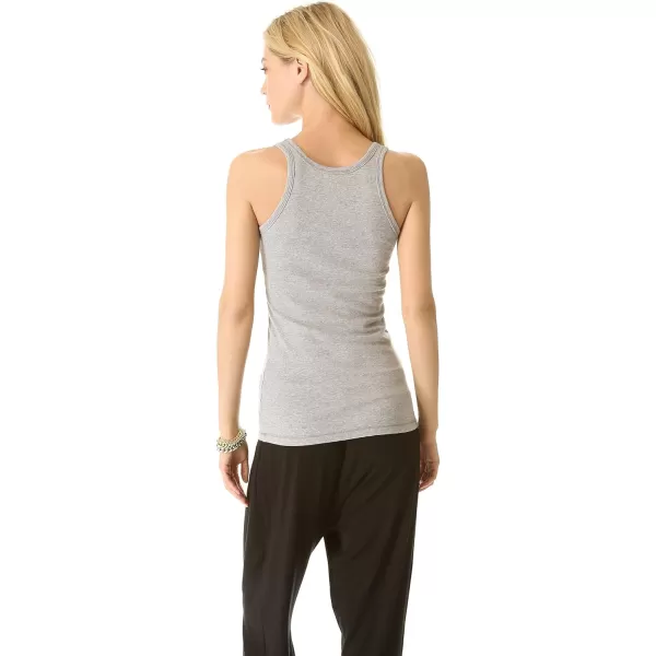 Splendid Womens 1x1 Rib Sleeveless Tank TopHeather Grey