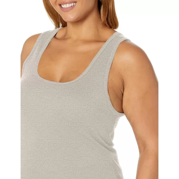 Splendid Womens 1x1 Rib Sleeveless Tank TopHeather Grey