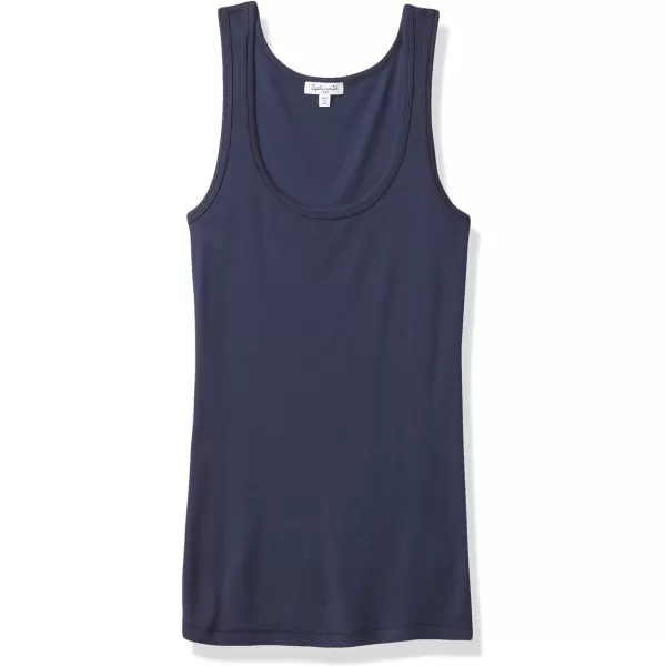 Splendid Womens 1x1 Rib Sleeveless Tank TopNavy Blue