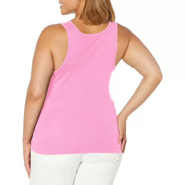 Splendid Womens 1x1 Rib Sleeveless Tank TopPink Glow