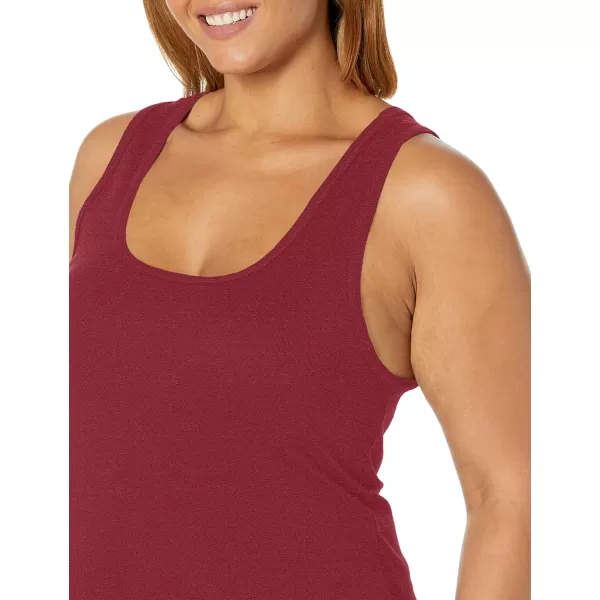 Splendid Womens 1x1 Rib Sleeveless Tank TopRuby Red