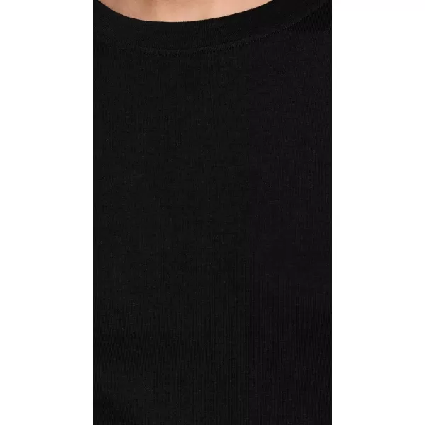 Splendid Womens Faye 1x1 Crew Neck TeeBlack