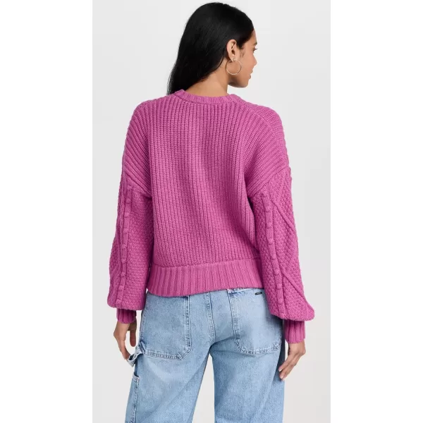 Splendid Womens Katie Bobble CardiganMagenta