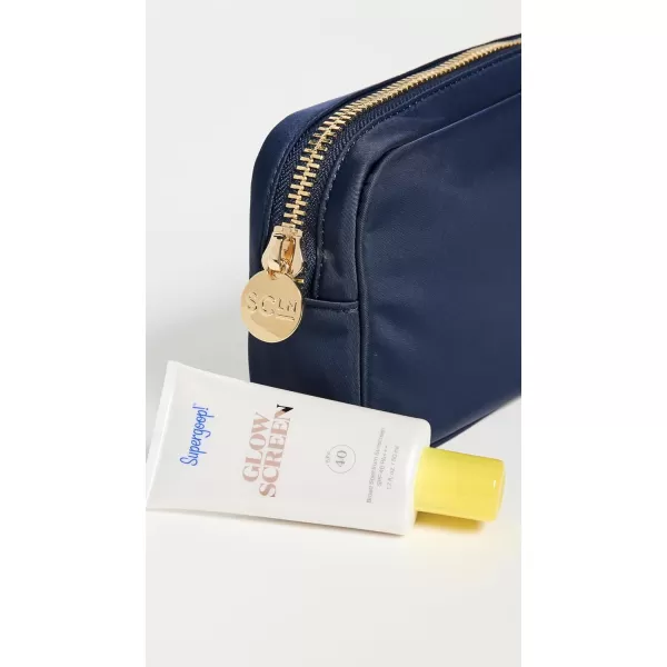 Stoney Clover Lane Womens Classic Small Pouch Sapphire Blue One SizeSapphire