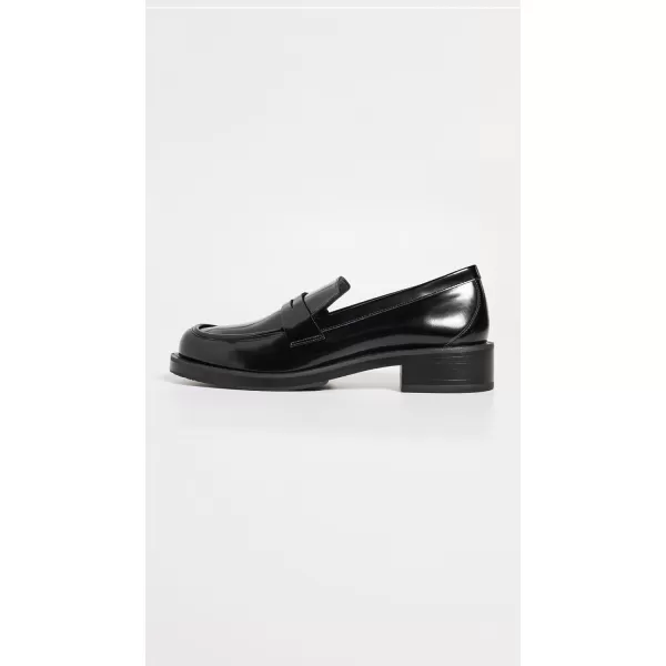 Stuart Weitzman Womens Palmer Bold LoafersBlack