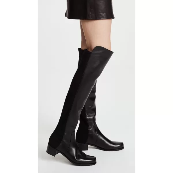 Stuart Weitzman Womens Reserve Tall BootsBlack NappaStretch Gabardine