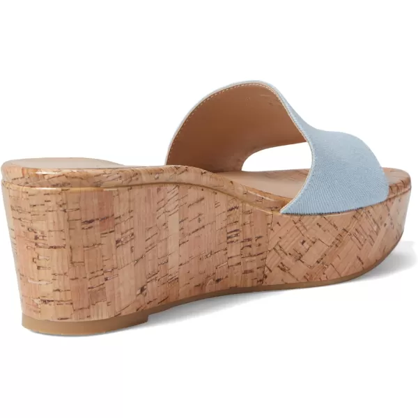 Stuart Weitzman Womens Summer Wedge SandalsBlue Degrade