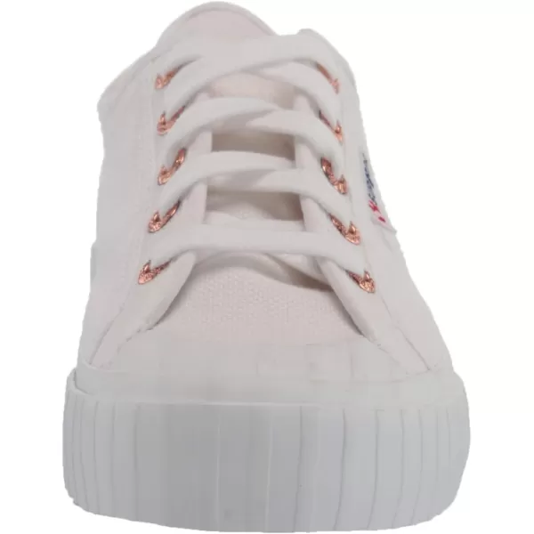 Superga Womens 2630Cotu Canvas SneakerWhiteRose