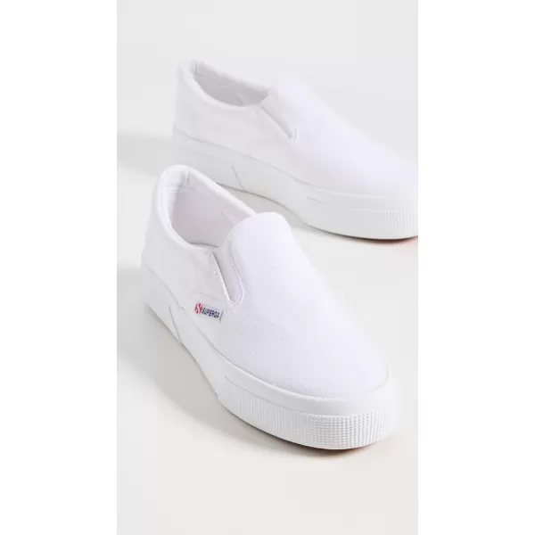 Superga Womens 2740 Platform SlipOn SneakersWhite