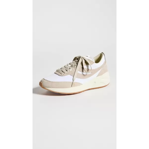 Superga Womens 4089 Training 9TS Slim SneakersWhite AvoriobeigeGum