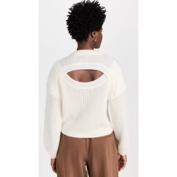 Sweaty Betty Womens Hera Open Back SweaterLily White