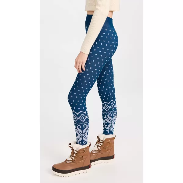 Sweaty Betty Womens Modal Fairisle Base Layer LeggingsDeep Blue