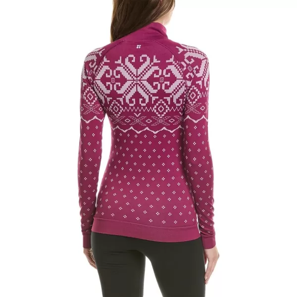 Sweaty Betty Womens Modal Fairisle Base Layer TopAmaranth Pink