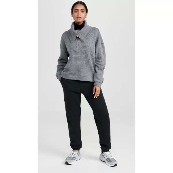 Sweaty Betty Womens Restful Boucle Half Zip SweatshirtCharcoal Marl