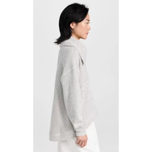 Sweaty Betty Womens Restful Boucle Half Zip SweatshirtLily White